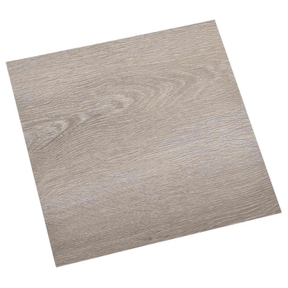 Self-adhesive Flooring Planks 30.5 x 30.5 cm 20 pcs PVC Taupe