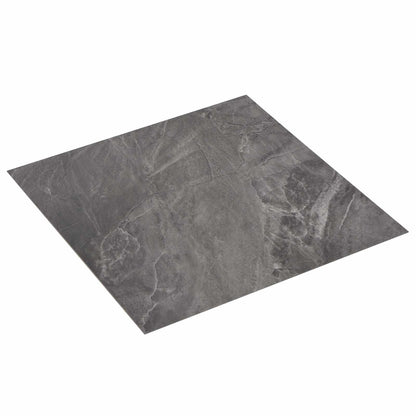 Self-adhesive Flooring Planks 30.5 x 30.5 cm 20 pcs PVC Black
