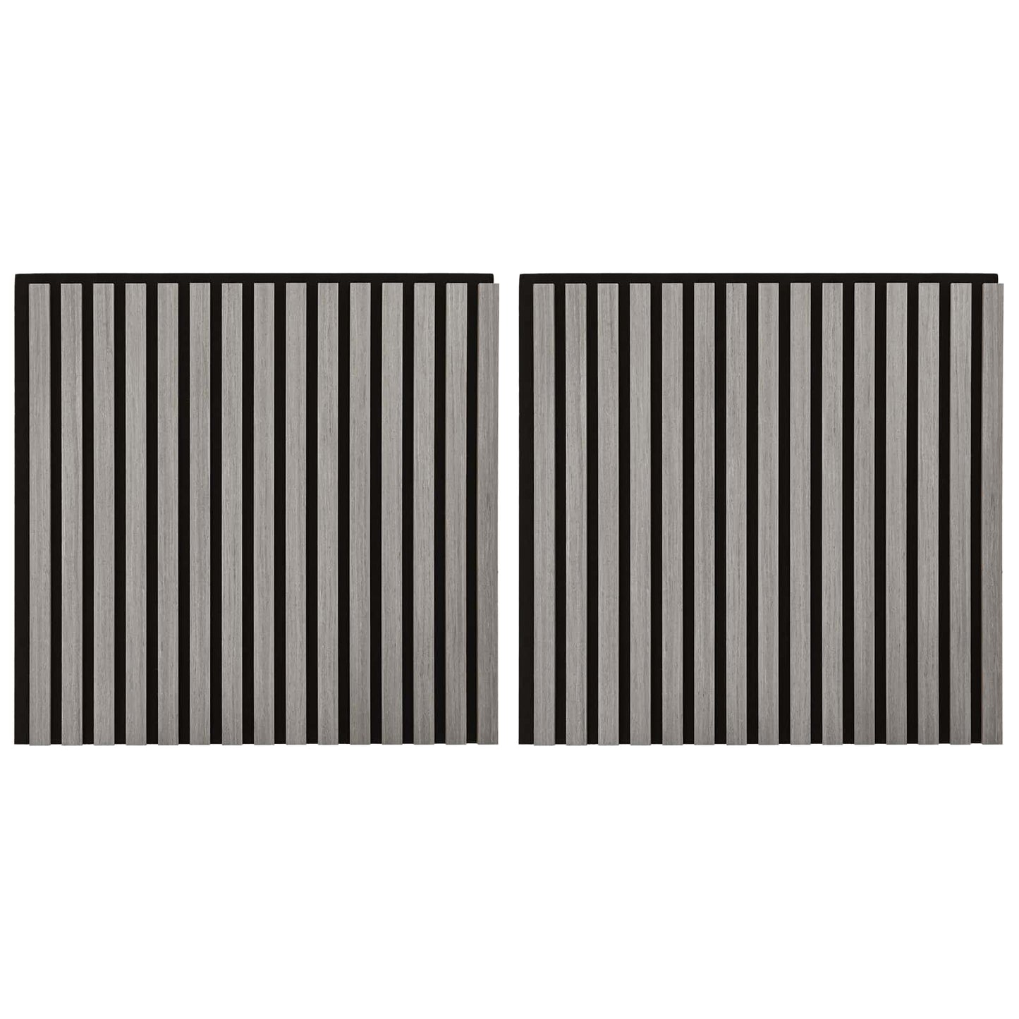 Wall Panels 2 pcs Grey 60.5 x 60 cm