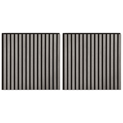 Wall Panels 2 pcs Grey 60.5 x 60 cm