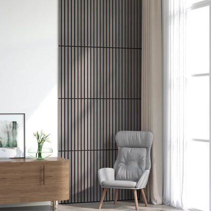 Wall Panels 8 pcs Grey 60.5 x 60 cm