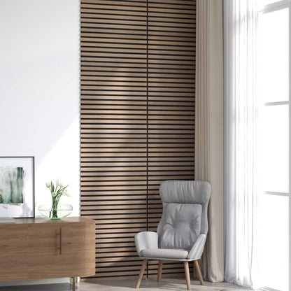 Wall Panels 8 pcs Brown 60.5 x 60 cm