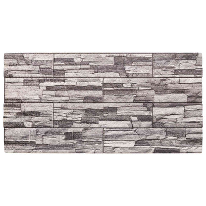 Wall Panels 10 pcs 100 x 50 cm Dark Grey and Light Grey