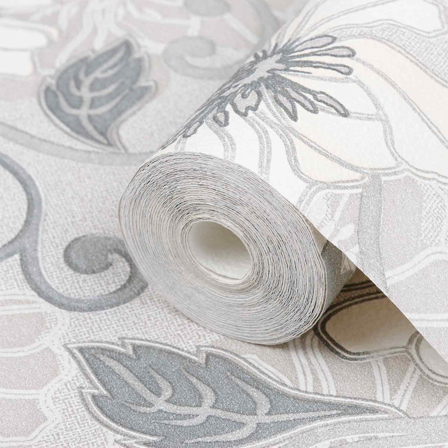 3D Solid Wallpaper Striped Flower 10 x 0.53 m Non-Woven Fabric