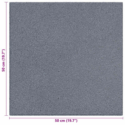Fall Protection Tiles 6 pcs Grey 50 x 50 cm Rubber
