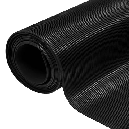 Floor Mat Black 1 x 5 m Rubber