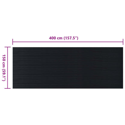 Floor Mat Black 1.5 x 4 m Rubber