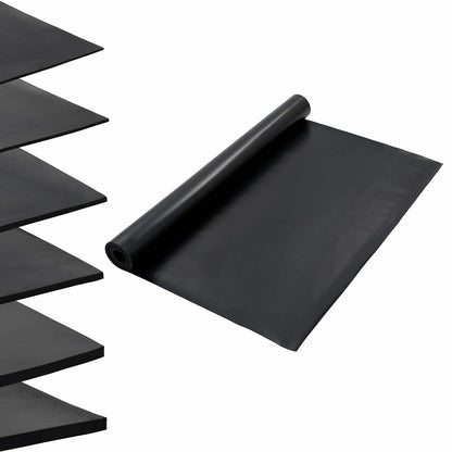 Floor Mat Black 1.2 x 5 m Rubber