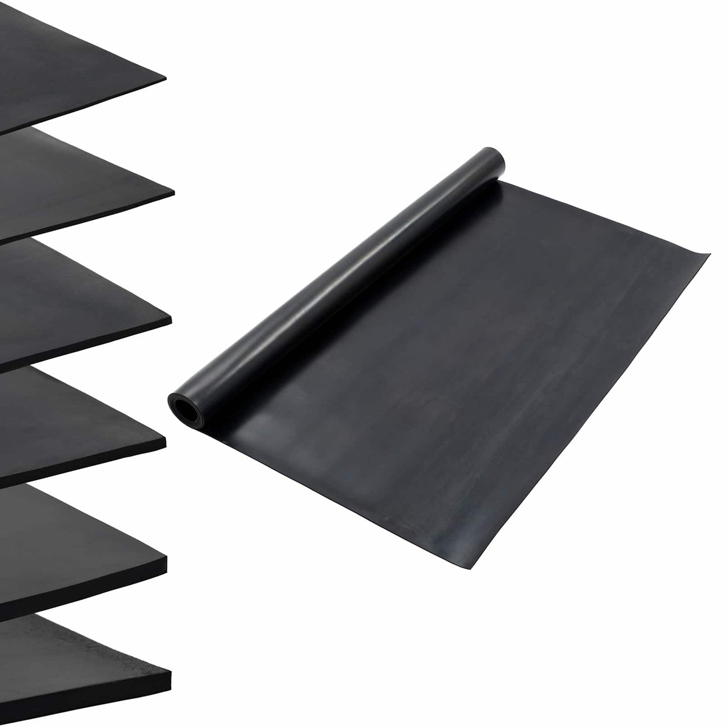 Floor Mat Black 1.2 x 2 m Rubber