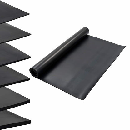 Floor Mat Black 1.2 x 2 m Rubber