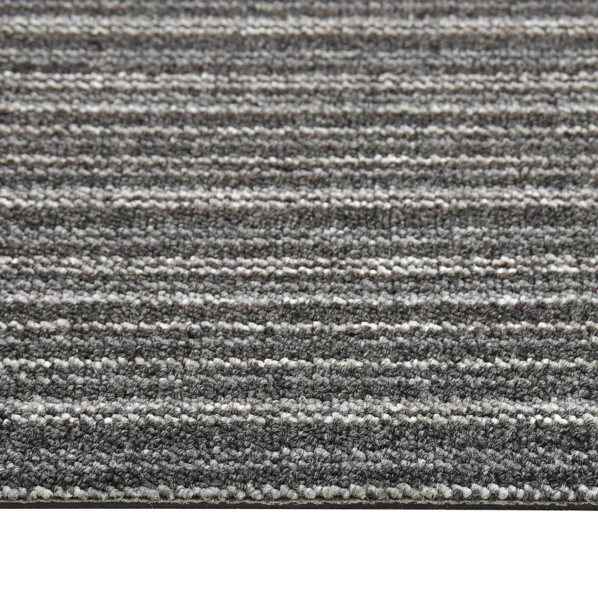 Carpet 20 pcs Striped Anthracite 50 x 50 cm 100% Polypropylene