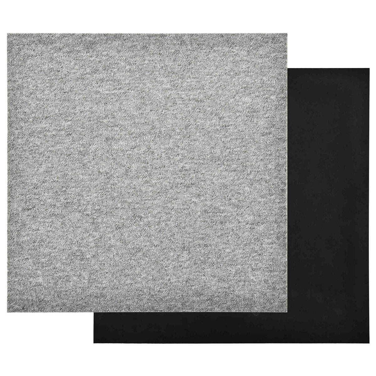 Carpet 20 pcs Light Grey 50 x 50 cm 100% Polypropylene