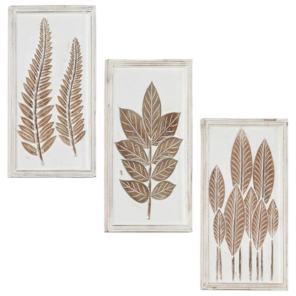 Art Decor 3 pcs 40 x 40 x 1.5 cm Engineered Wood