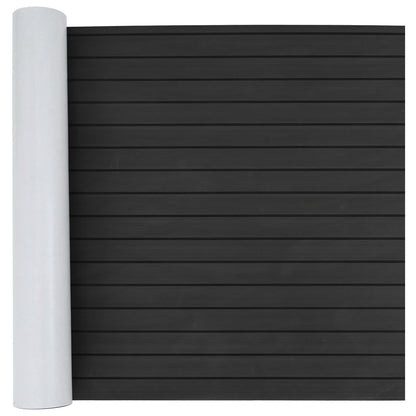 Boat Mat Striped Dark Grey and Black 240 x 90 cm EVA