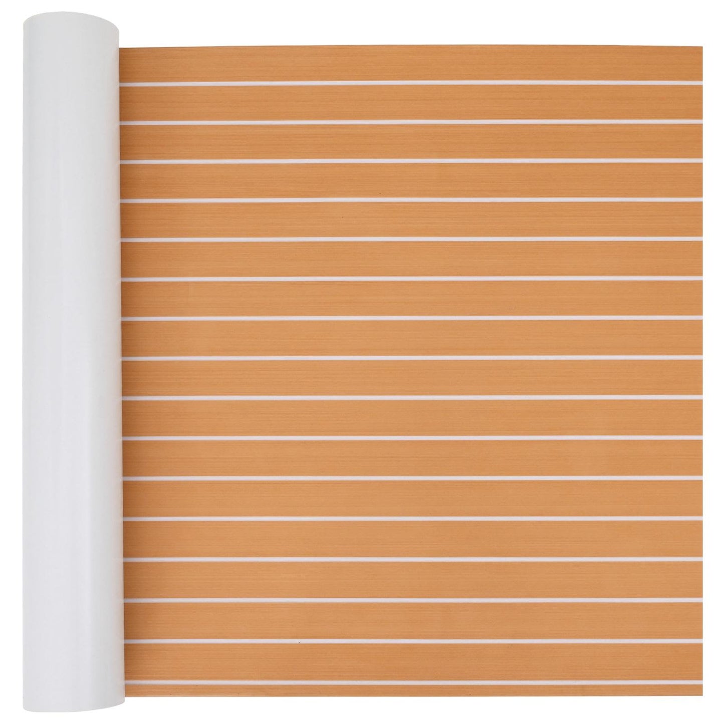 Boat Mat Striped Brown and White 240 x 90 cm EVA