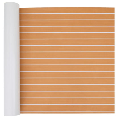 Boat Mat Striped Brown and White 240 x 90 cm EVA