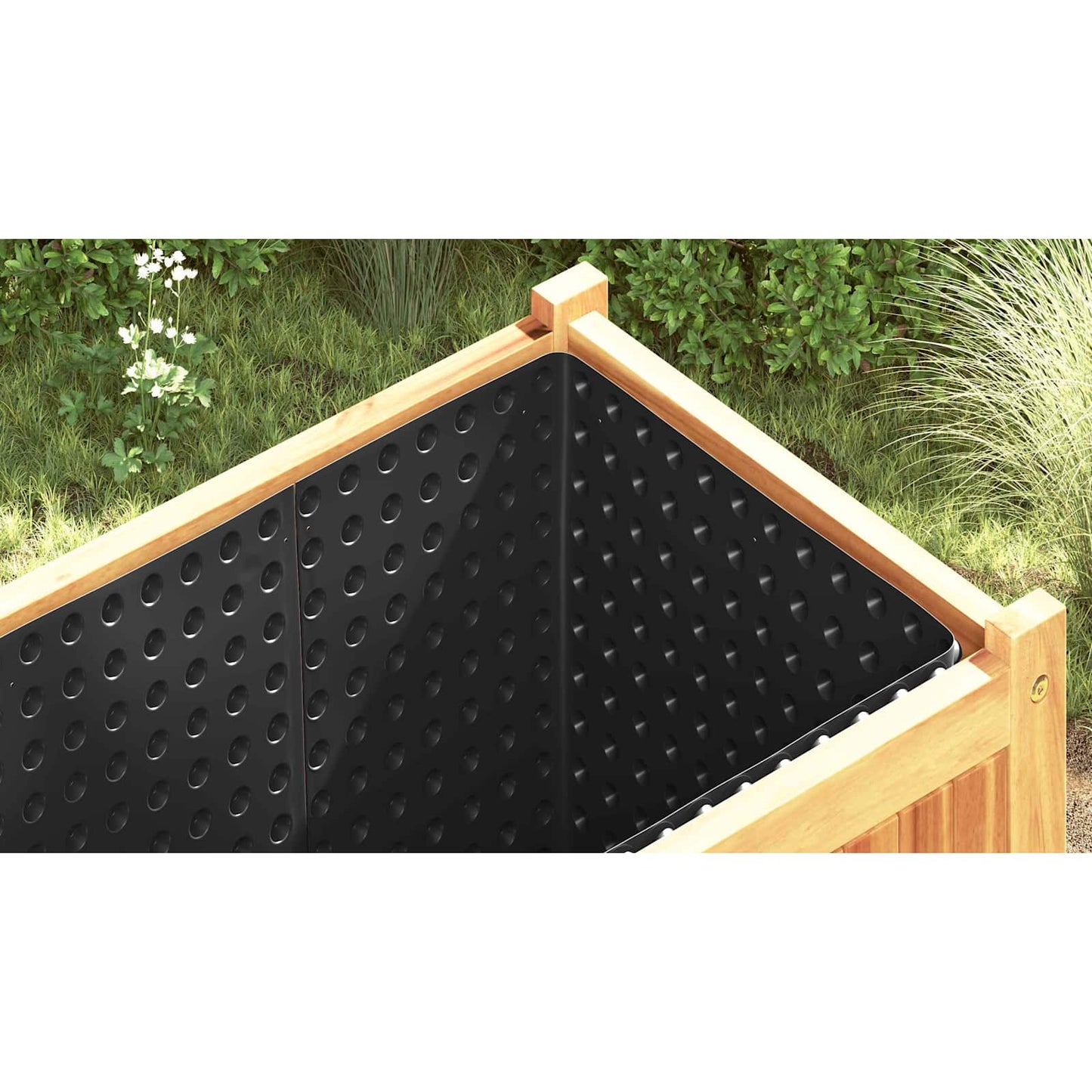 Dimpled Drainage Sheet Black 0.5 x 10 m HDPE