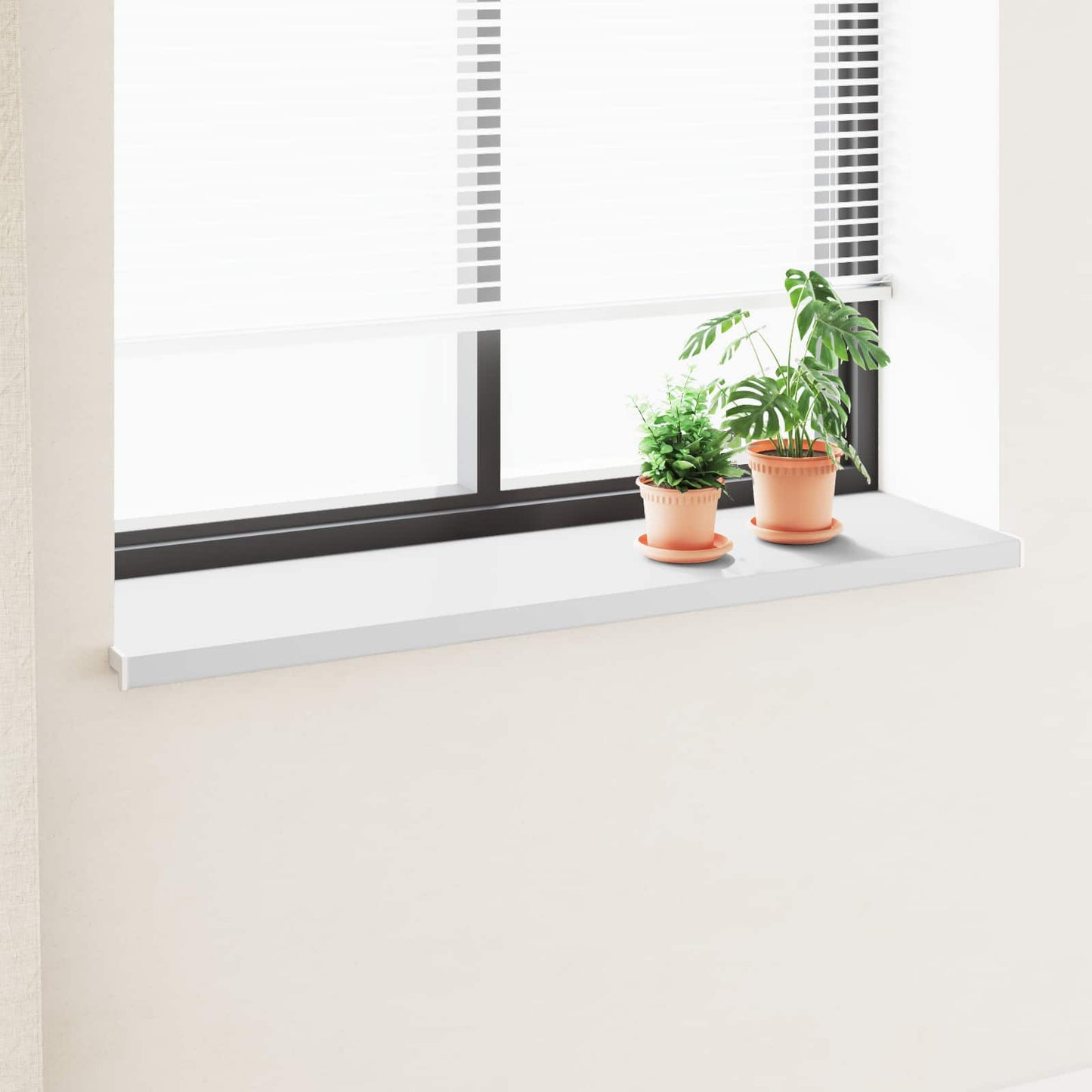 Window Sill White 140 x 45 x 4.5 cm PVC