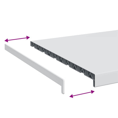 Window Sill White 160 x 50 x 4.5 cm PVC
