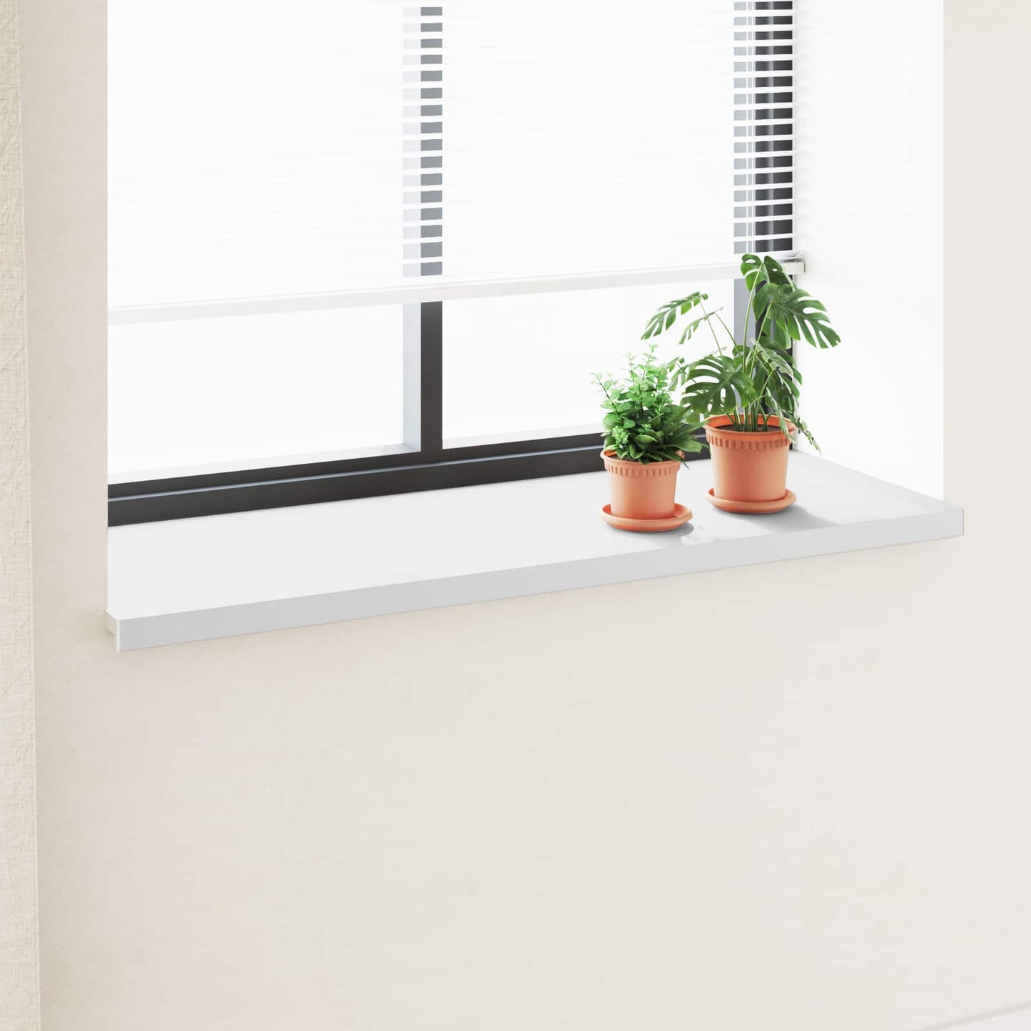 Window Sill White 160 x 50 x 4.5 cm PVC
