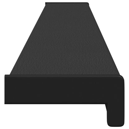 Window Sill Black with wood grain 120 x 10 x 4.5 cm PVC