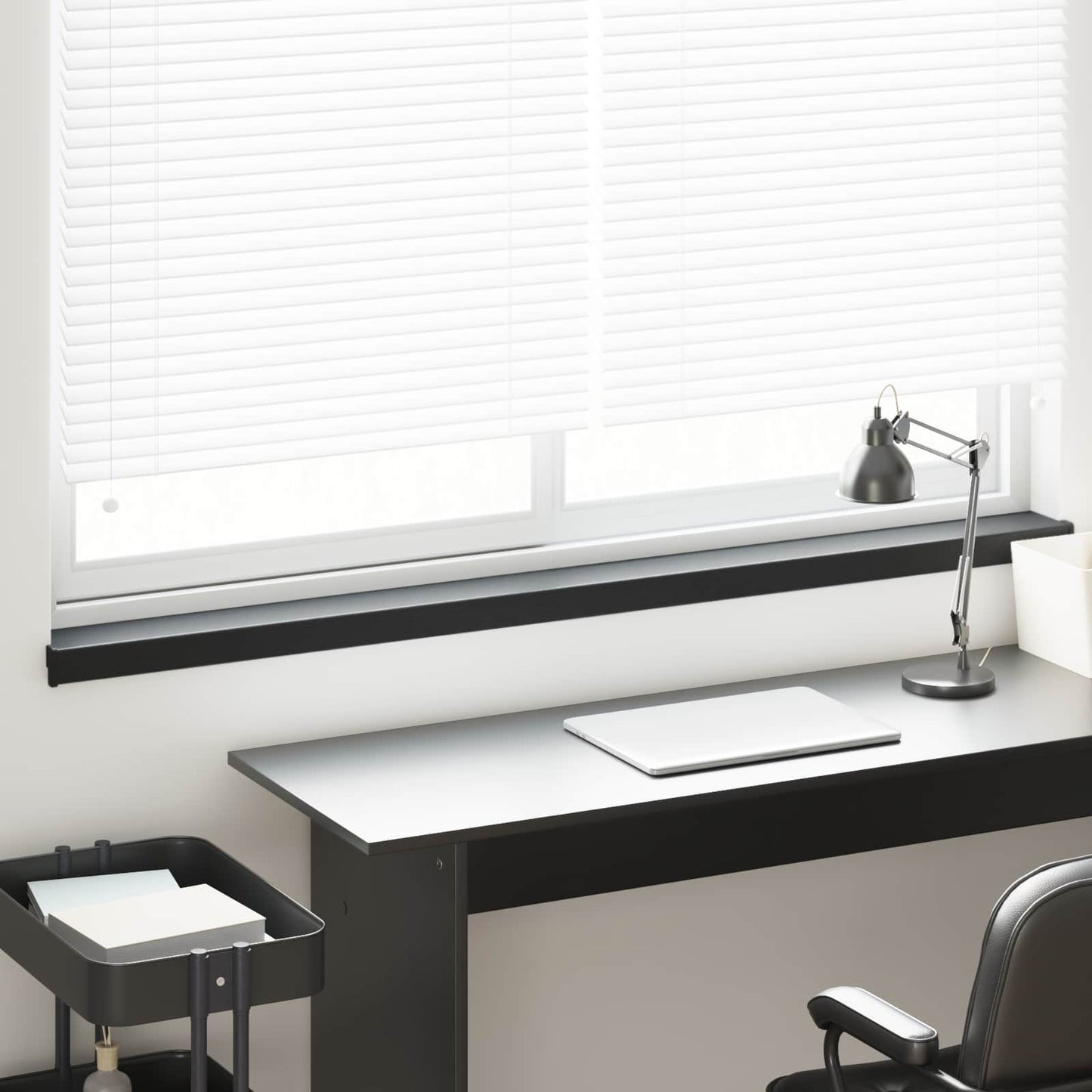 Window Sill Black with wood grain 160 x 10 x 4.5 cm PVC