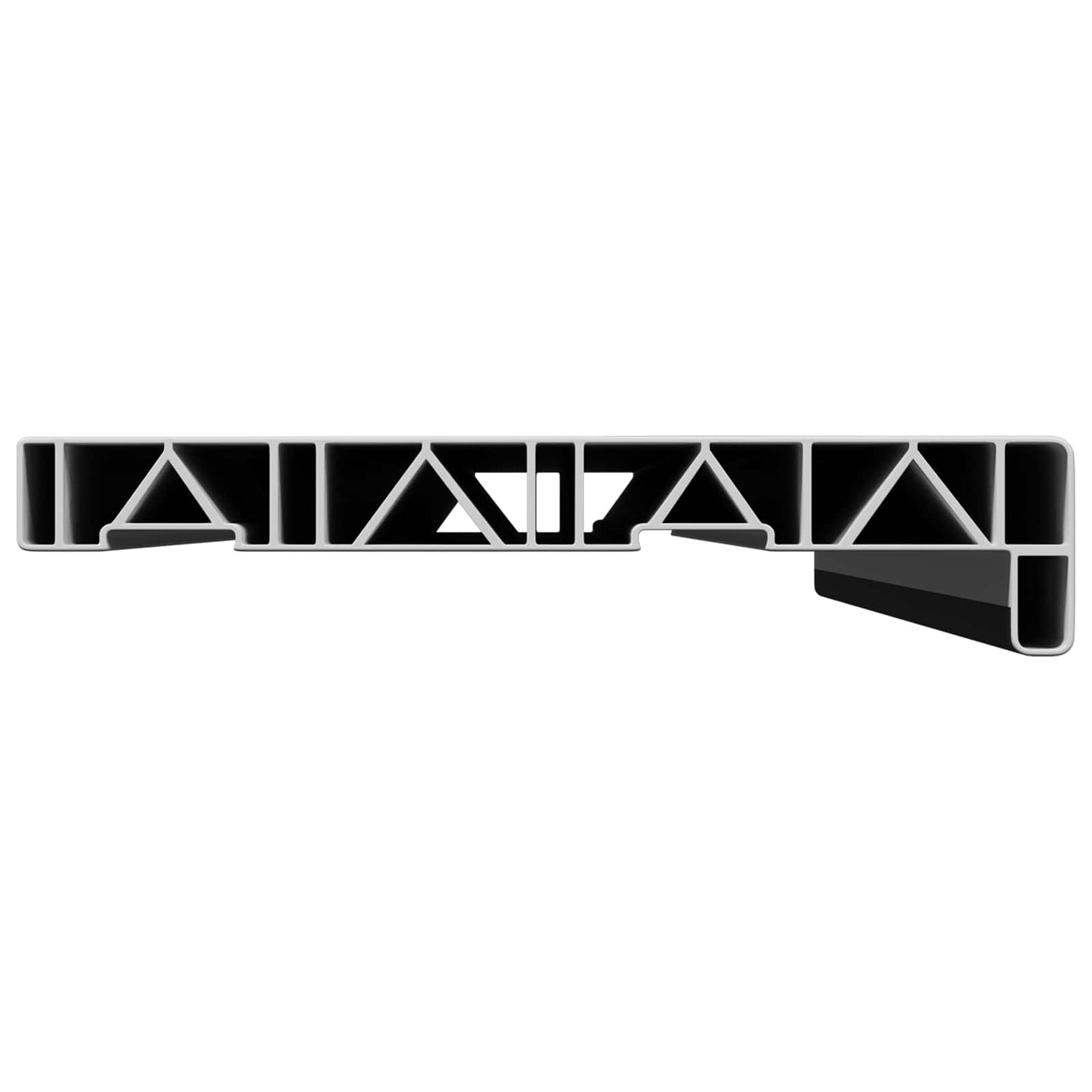 Window Sill Black with wood grain 60 x 25 x 4.5 cm PVC