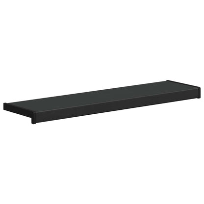 Window Sill Black with wood grain 100 x 25 x 4.5 cm PVC
