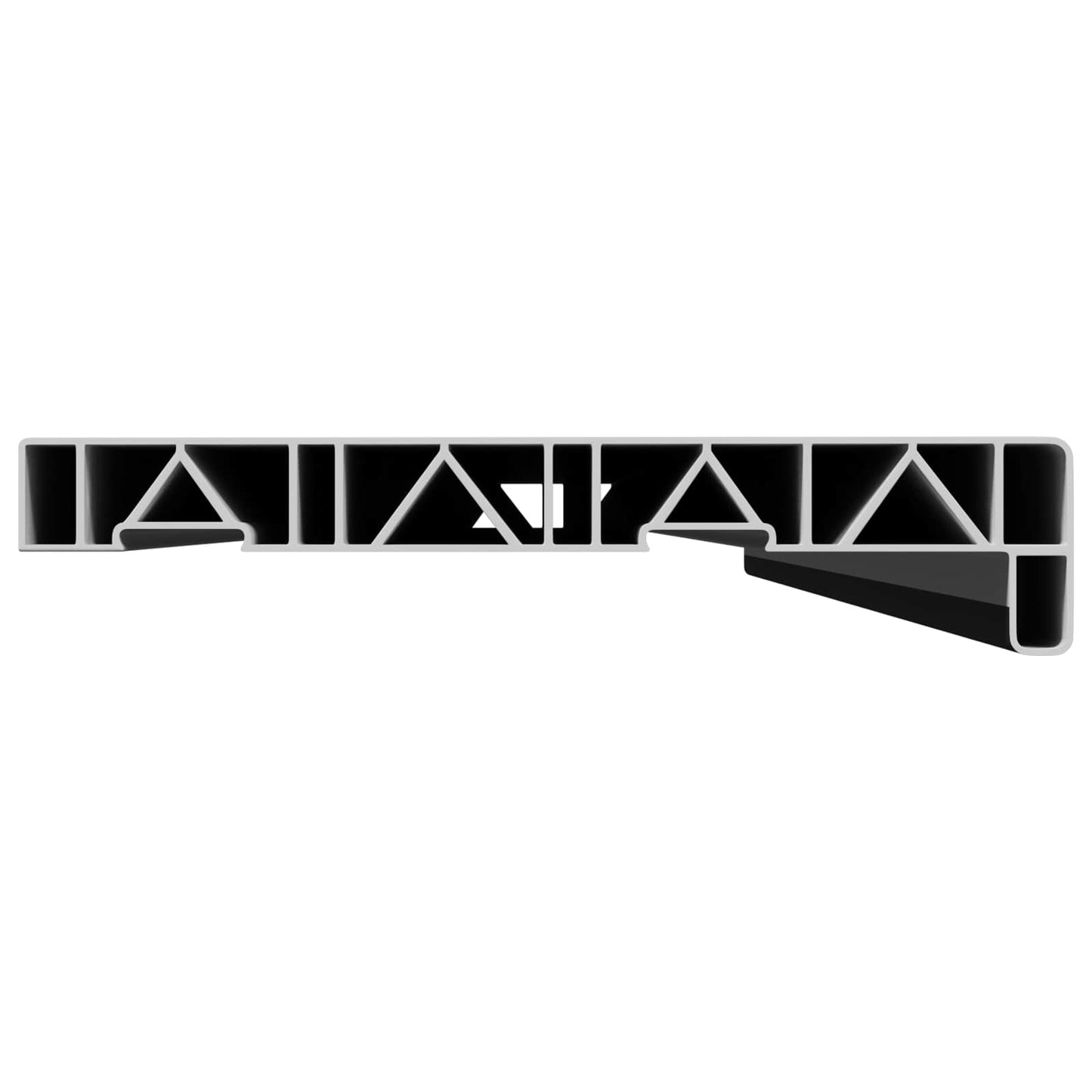 Window Sill Black with wood grain 140 x 25 x 4.5 cm PVC