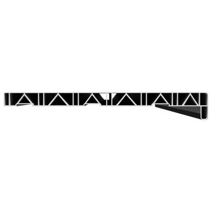 Window Sill Black with wood grain 120 x 30 x 4.5 cm PVC