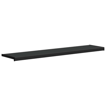 Window Sill Black with wood grain 140 x 30 x 4.5 cm PVC