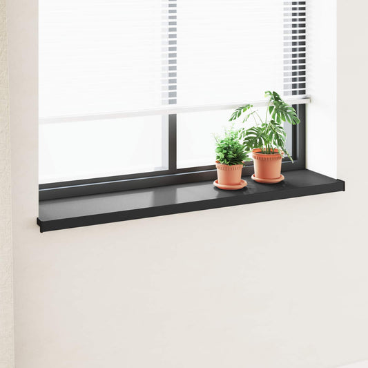 Window Sill Black with wood grain 160 x 30 x 4.5 cm PVC