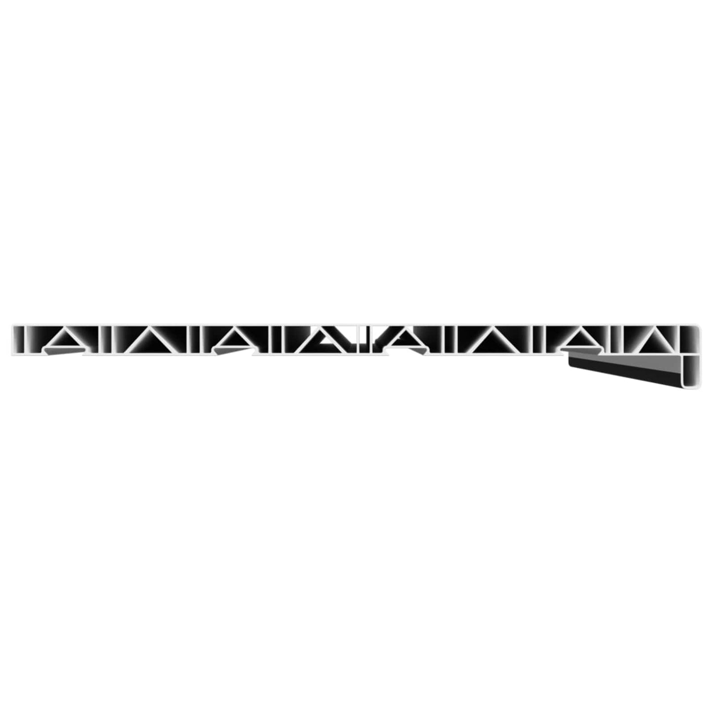 Window Sill Black with wood grain 60 x 40 x 4.5 cm PVC