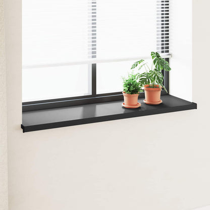 Window Sill Black with wood grain 160 x 40 x 4.5 cm PVC