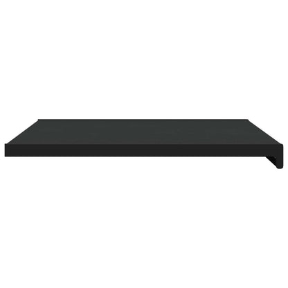 Window Sill Black with wood grain 80 x 50 x 4.5 cm PVC