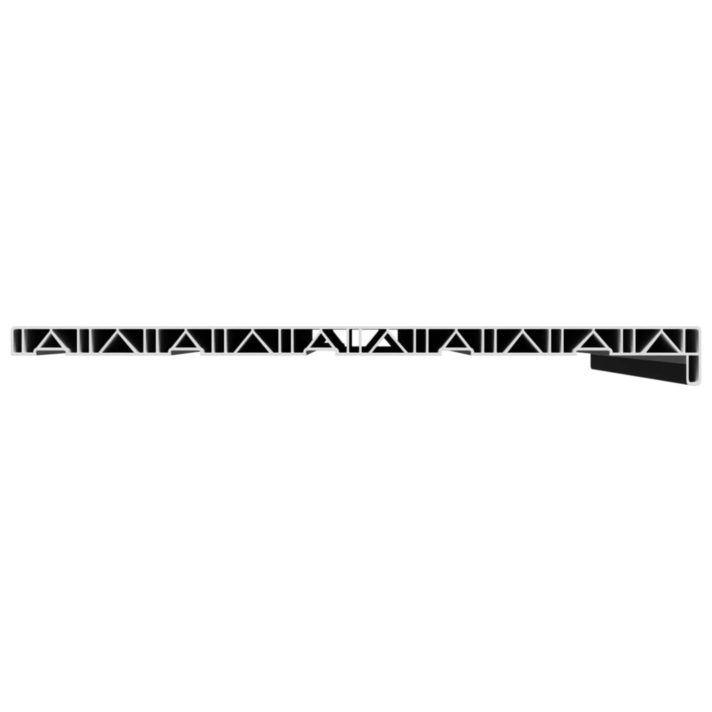 Window Sill Black with wood grain 100 x 50 x 4.5 cm PVC