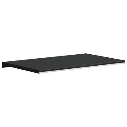 Window Sill Black with wood grain 100 x 50 x 4.5 cm PVC