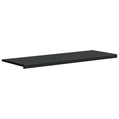 Window Sill Black with wood grain 140 x 50 x 4.5 cm PVC