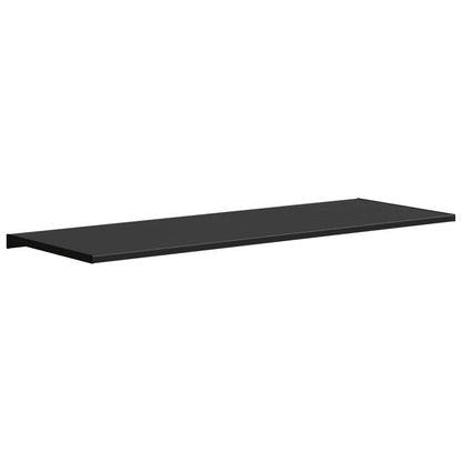 Window Sill Black with wood grain 140 x 50 x 4.5 cm PVC