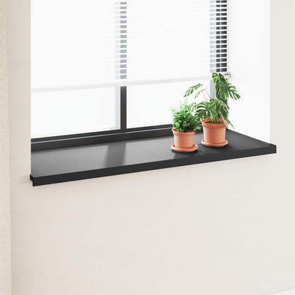 Window Sill Black with wood grain 160 x 50 x 4.5 cm PVC