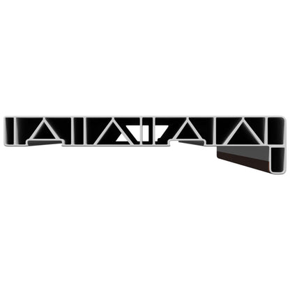 Window Sill Brown wood 60 x 20 x 4.5 cm PVC