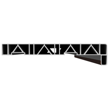 Window Sill Brown wood 160 x 20 x 4.5 cm PVC
