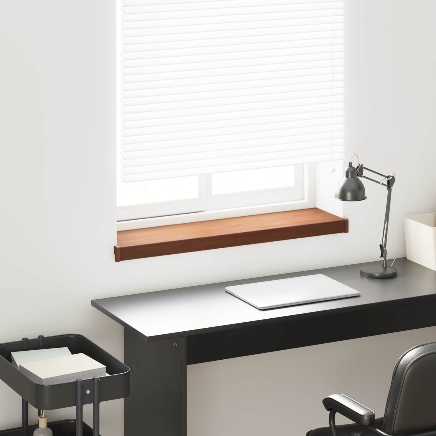 Window Sill Brown wood 60 x 25 x 4.5 cm PVC