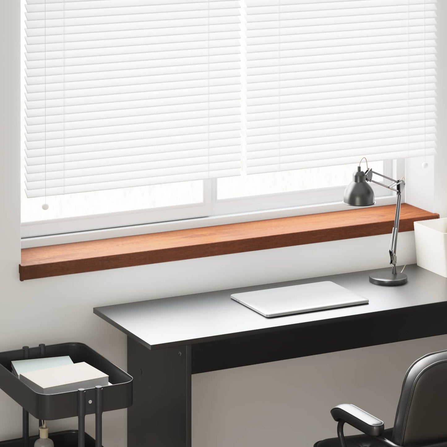 Window Sill Brown wood 140 x 25 x 4.5 cm PVC