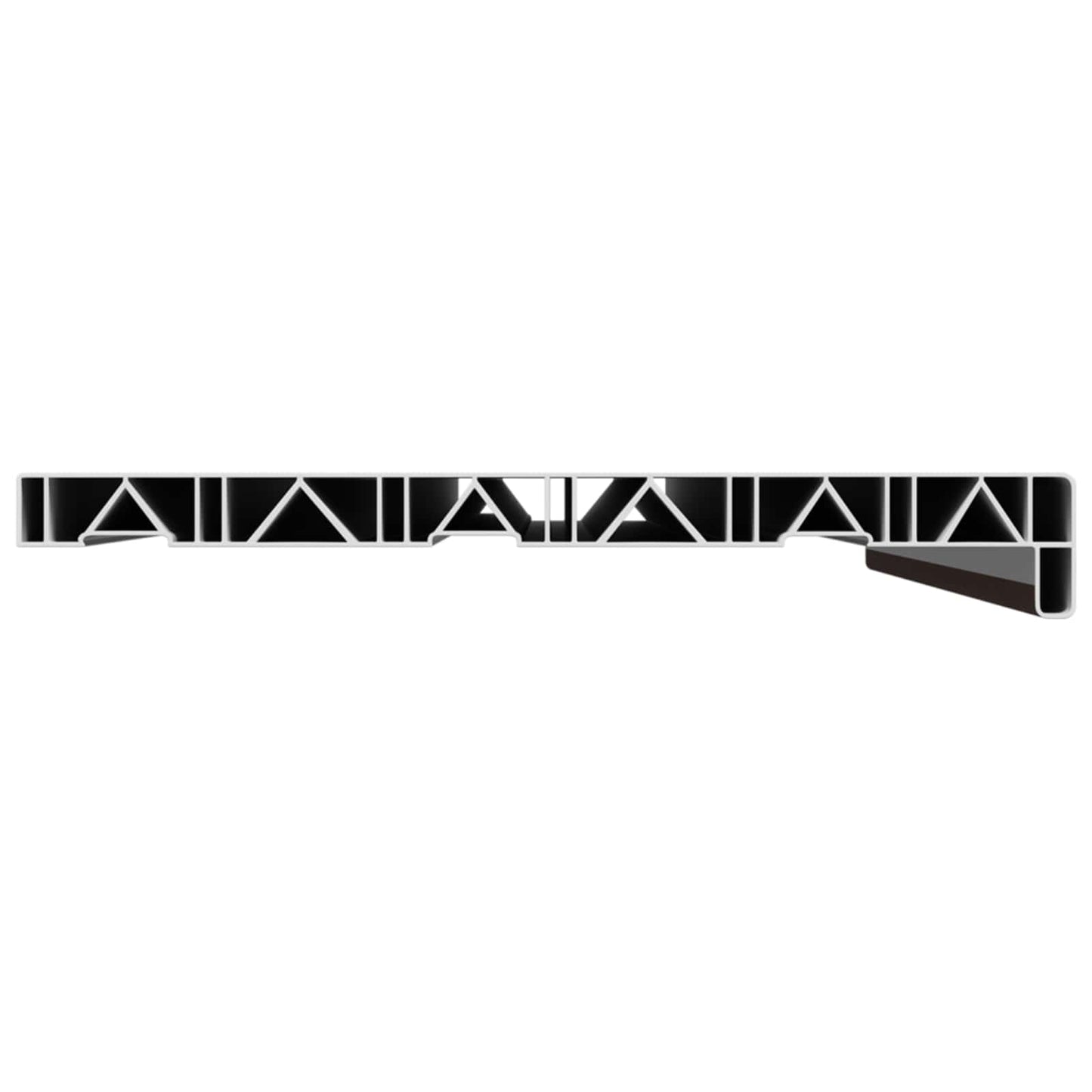 Window Sill Brown wood 80 x 30 x 4.5 cm PVC