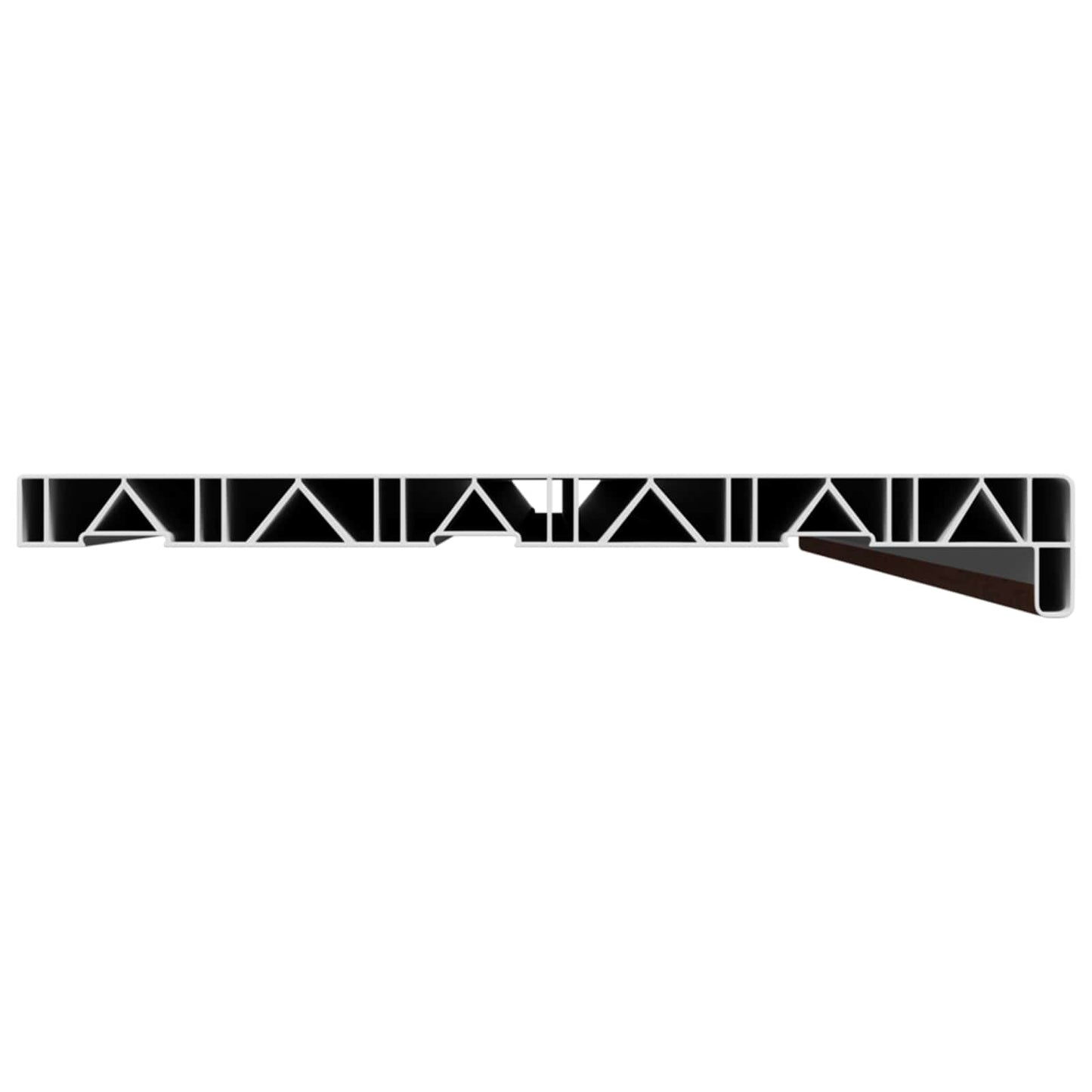 Window Sill Brown wood 140 x 30 x 4.5 cm PVC