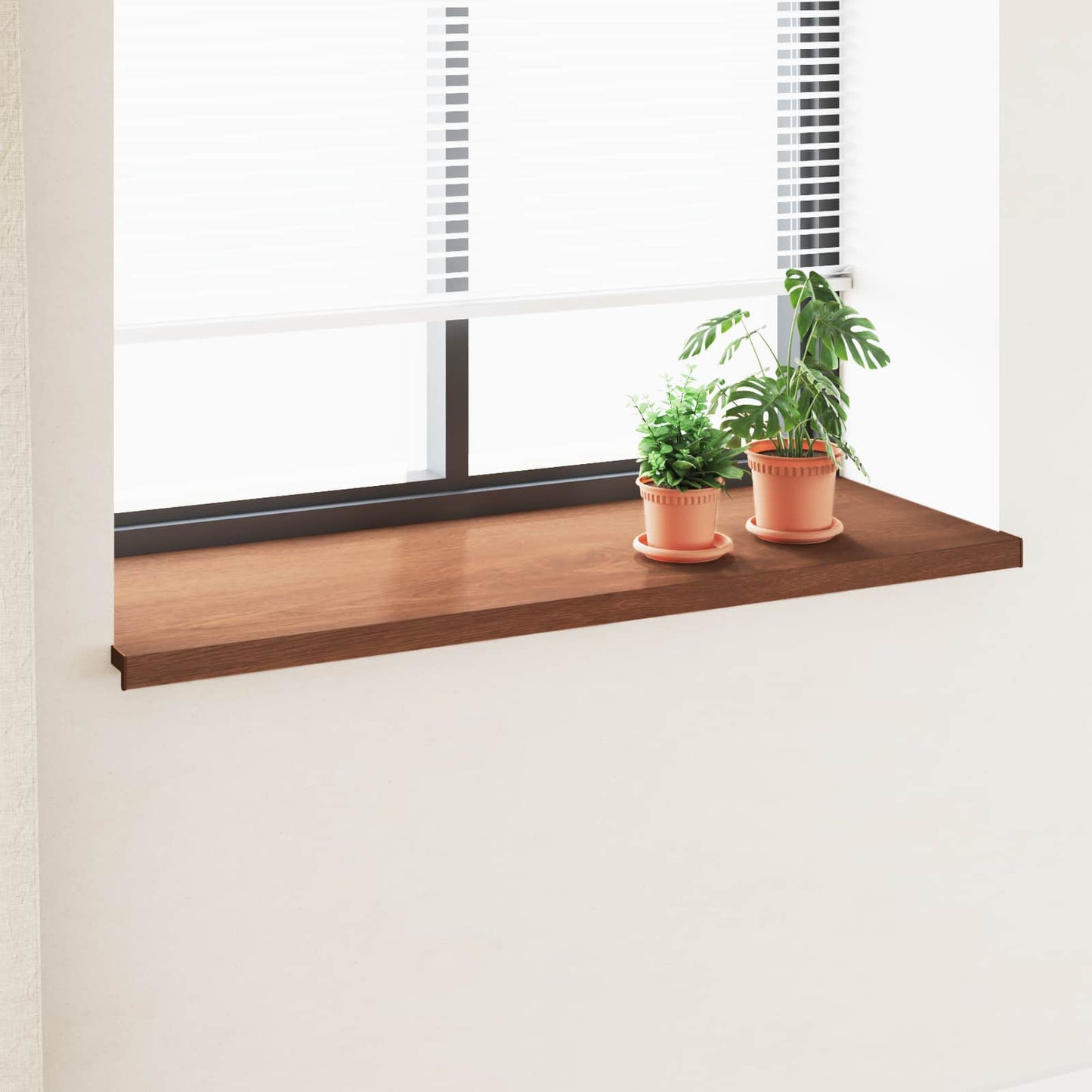 Window Sill Brown wood 160 x 50 x 4.5 cm PVC