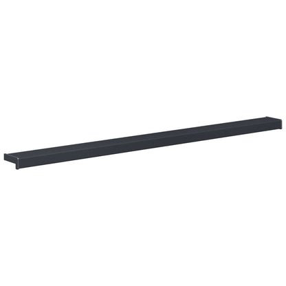 Window Sill Anthracite with wood grain 140 x 10 x 4.5 cm PVC