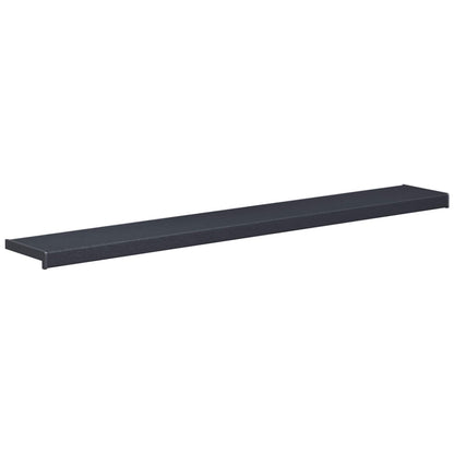 Window Sill Anthracite with wood grain 120 x 20 x 4.5 cm PVC