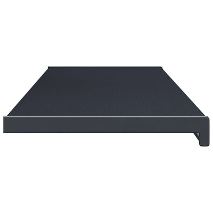 Window Sill Anthracite with wood grain 120 x 20 x 4.5 cm PVC
